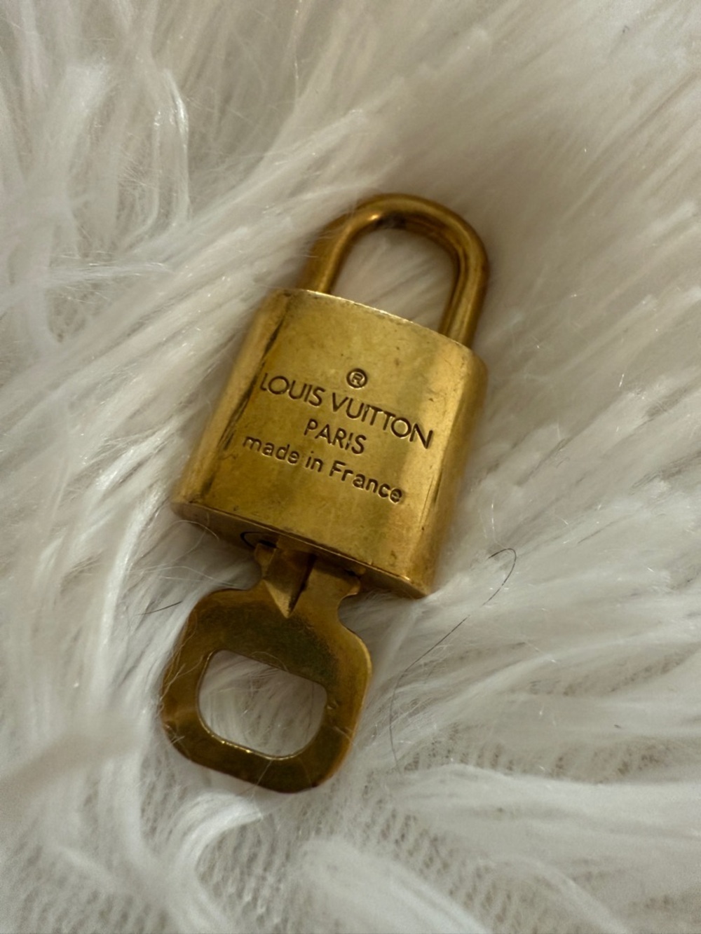 Louis Vuitton Gold Padlock with Key #308 - Picture 2 of 3